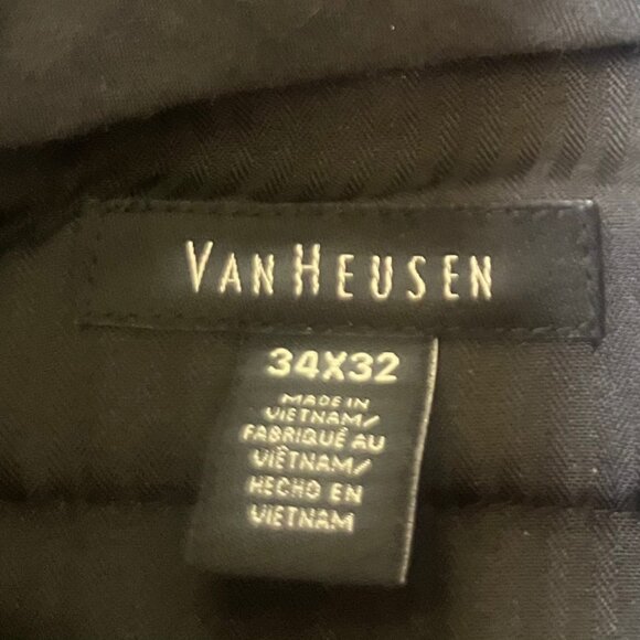 Van Heusen Classic Fit Dress Pants Mens 34x32 Tan - Picture 7 of 9